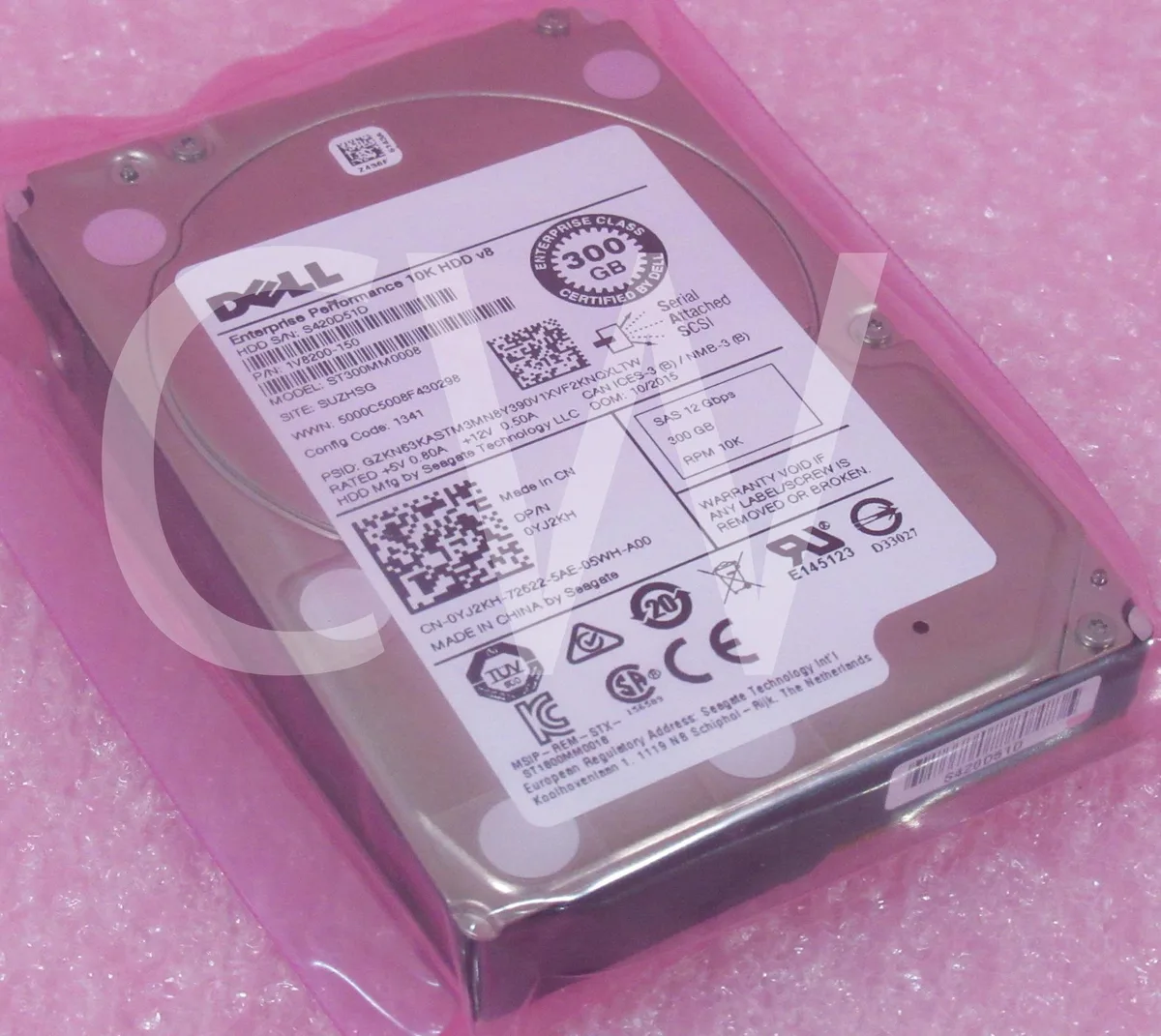 DELL DELL ST300MM0008 300GB 10000RPM SAS 12Gb/s 128MB 2.5in internal hard drive — 商品写真