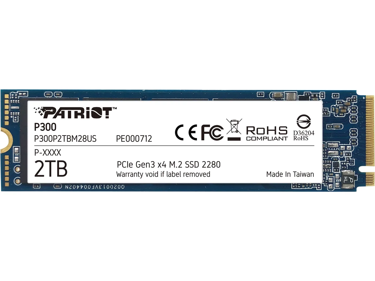 Patriot Memory Patriot Memory P300P2TBM28US 2TB M.2 2280 NVMe internal SSD — 商品写真