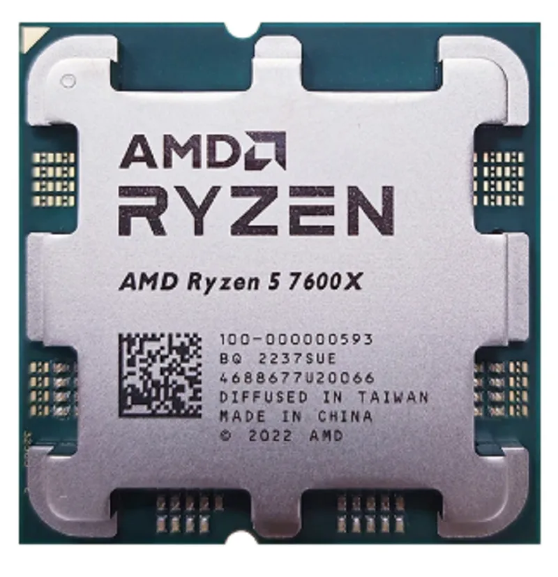AMD AMD Ryzen 5 7600X desktop processor 100-100000593WOF — photo du produit