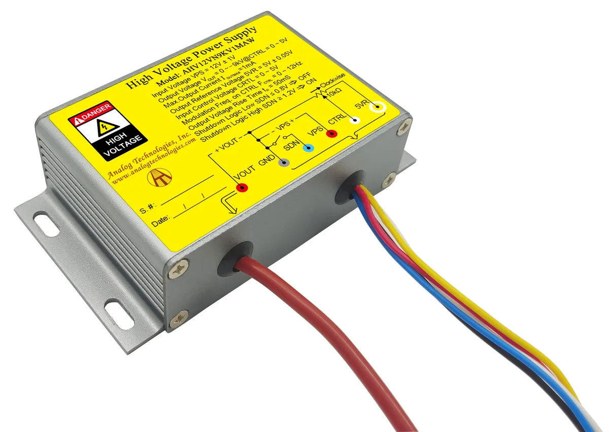 Compact high-voltage DC-DC converter module, 12V input, 9kV output