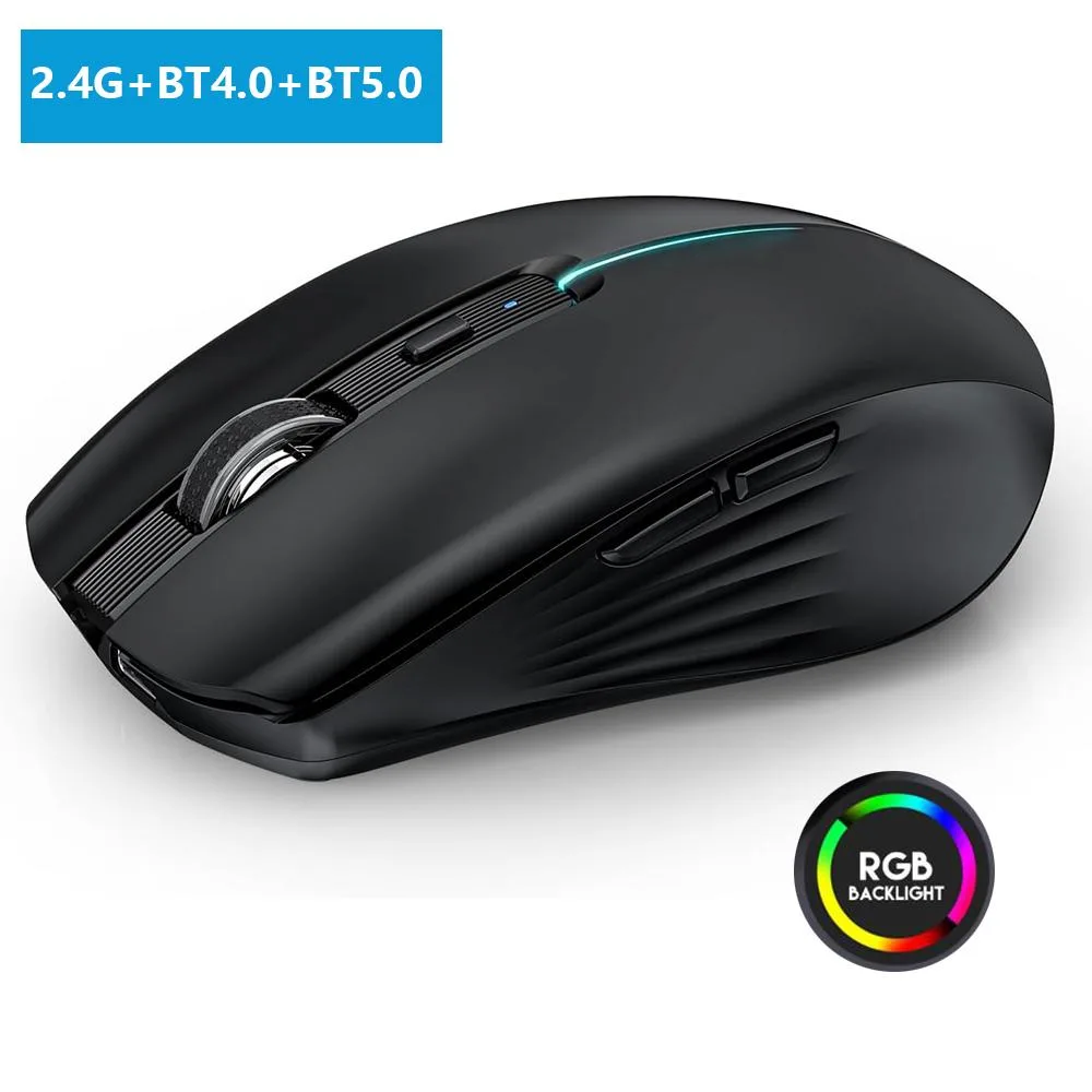 IHDAPP IHDAPP Gaming Mouse Tri-Mode 1600 DPI 6 Button Black — product photo