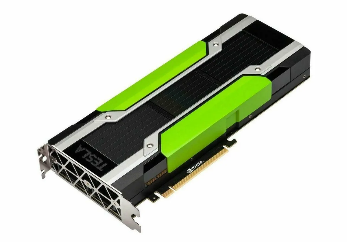 NVIDIA Tesla M40 24GB passive GPU accelerator card with large aluminium heatsink and single 8-pin power connector