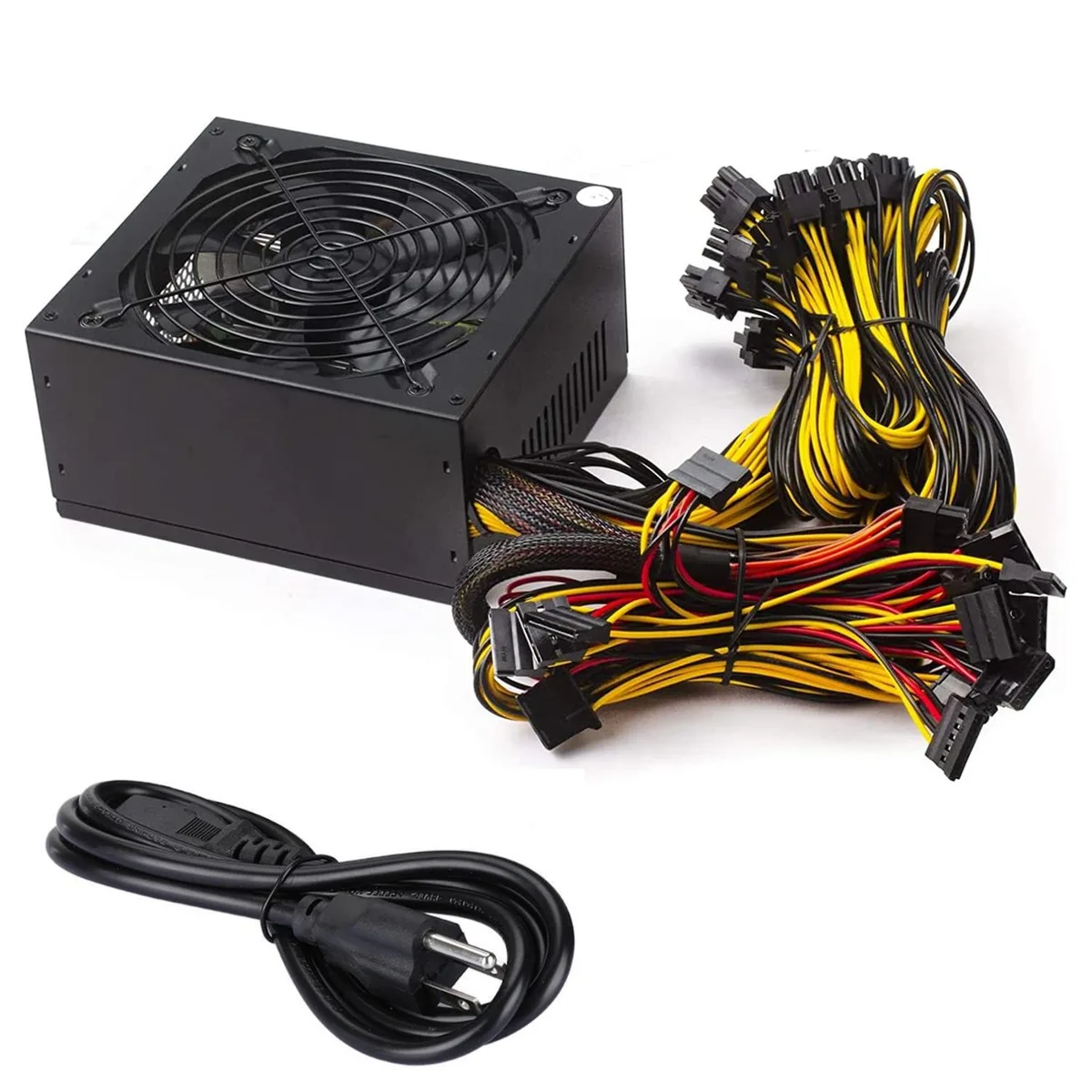 Peladn Peladn 2000W ATX Mining Power Supply 110-240V 8 GPU Support — photo du produit
