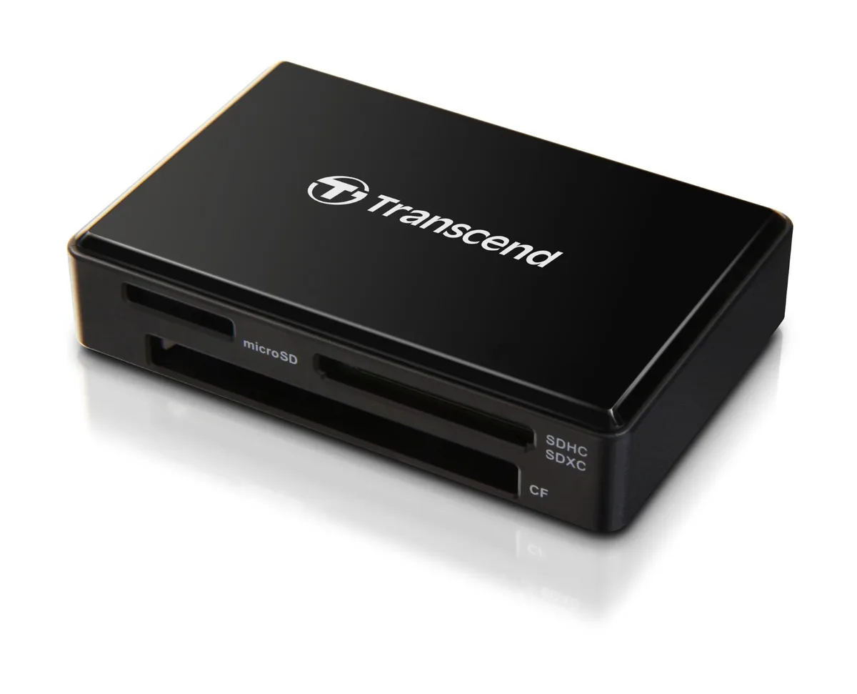 Transcend Transcend TS-RDF8K2 USB 3.0/3.1 Gen 1 Card Reader Black — ภาพสินค้า
