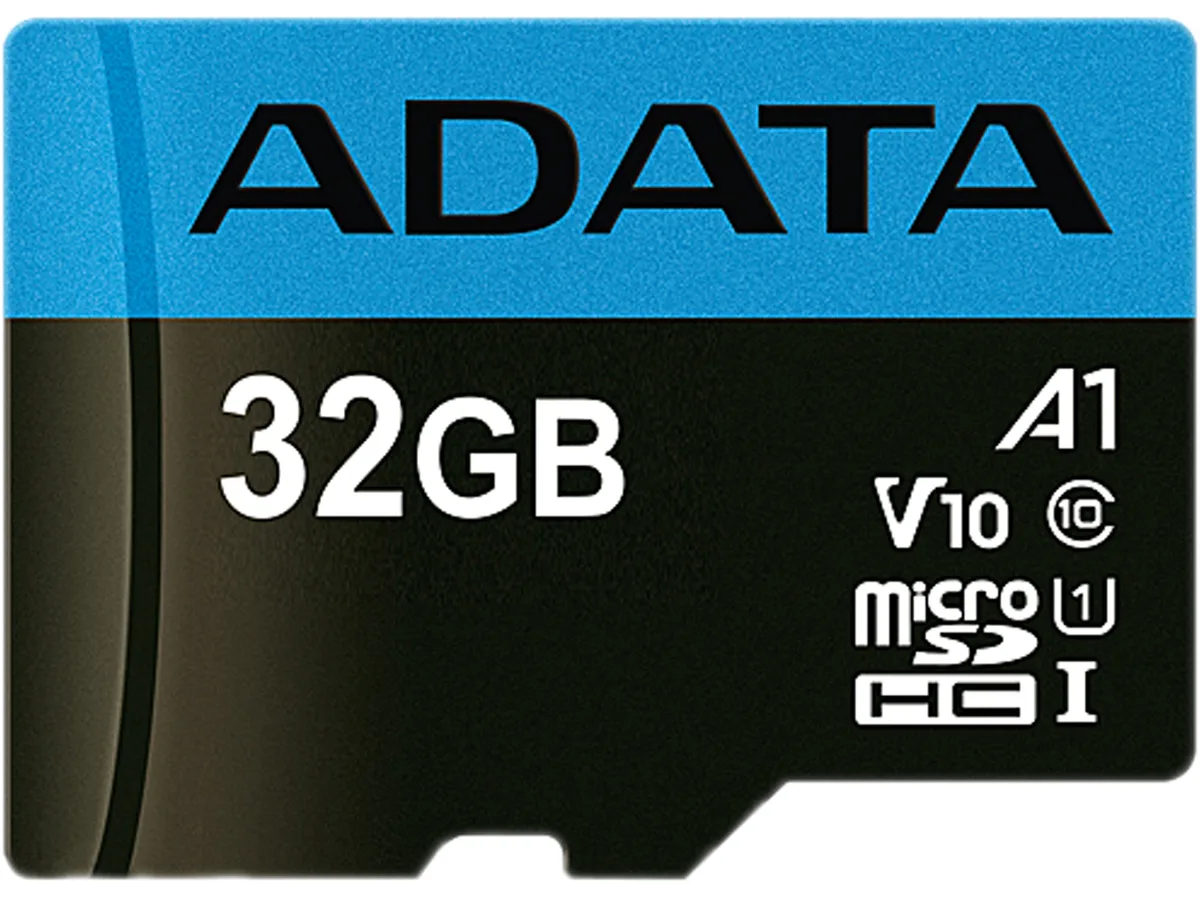 ADATA ADATA AUSDH32GUICL10A1-RA1 32GB microSDHC UHS-I Class 10 A1 V10 memory card — 商品写真