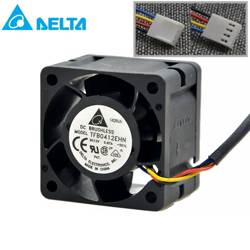 SXDOOL SXDOOL TFB0412EHN 40mm 12V 0.87A 4-Pin case fan — fotografija proizvoda
