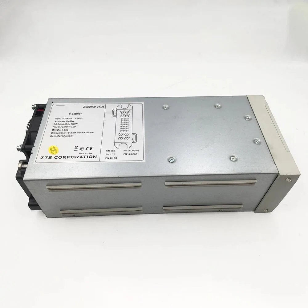 Rectangular ATX power supply unit, matte metal finish, labelled ZXD2400 V4.3 3000W