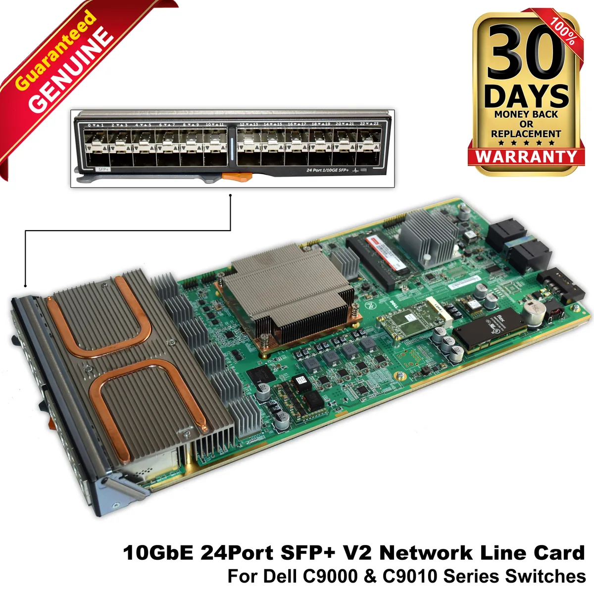 DELL DELL X1CDJ 24-port 10 Gbps SFP+ network line card — 제품 사진