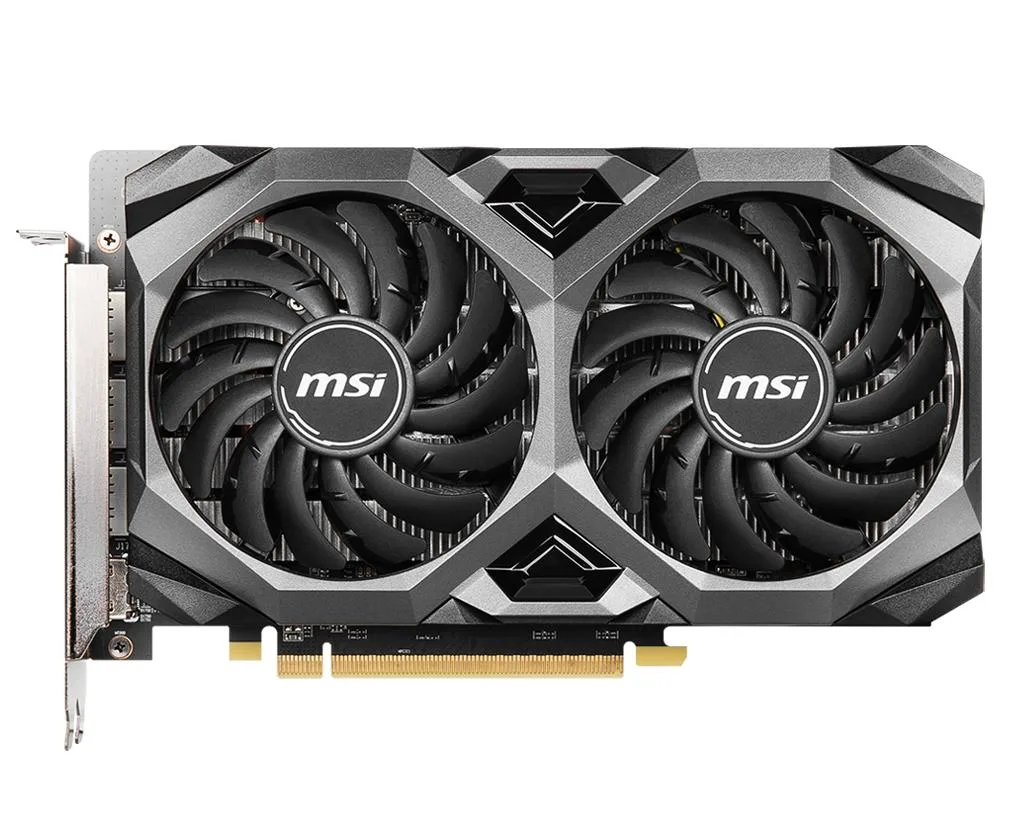 MSI Radeon RX 5500 XT MECH 4G OC dual-fan graphics card in black and grey