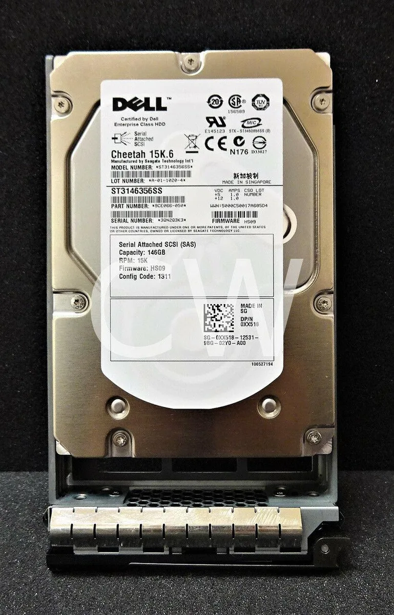 DELL DELL 146GB 15000RPM 16MB 3.5" SAS internal hard drive XX518 ST3146356SS — 제품 사진