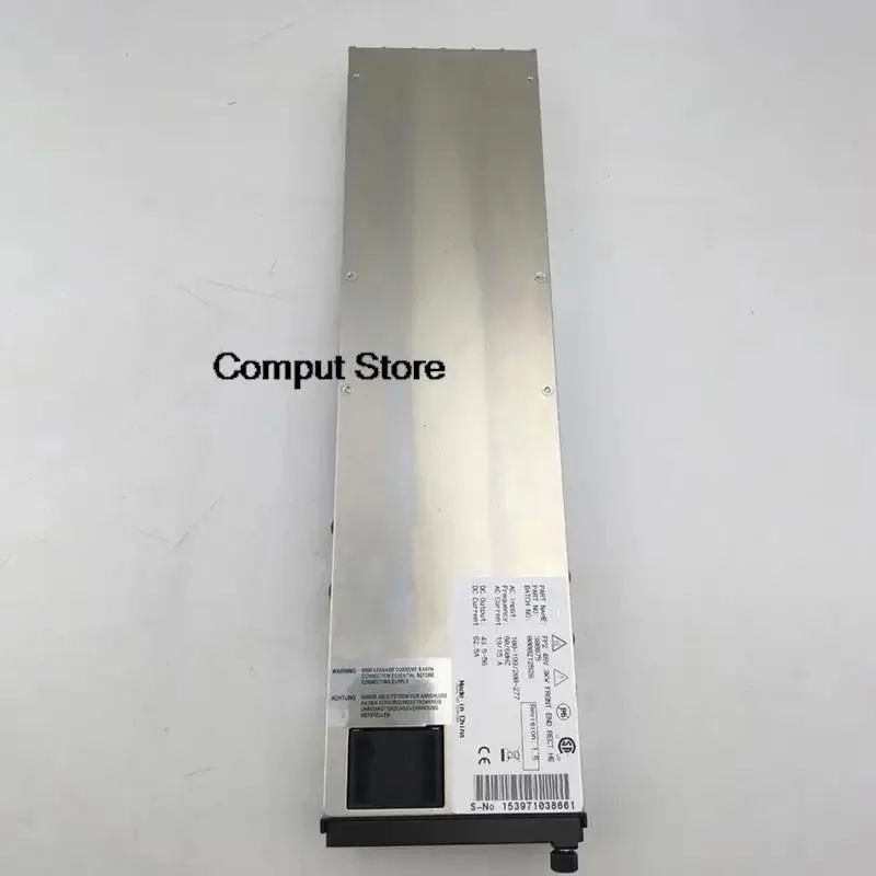 Rectangular silver metal power supply module with front label showing 48 380875