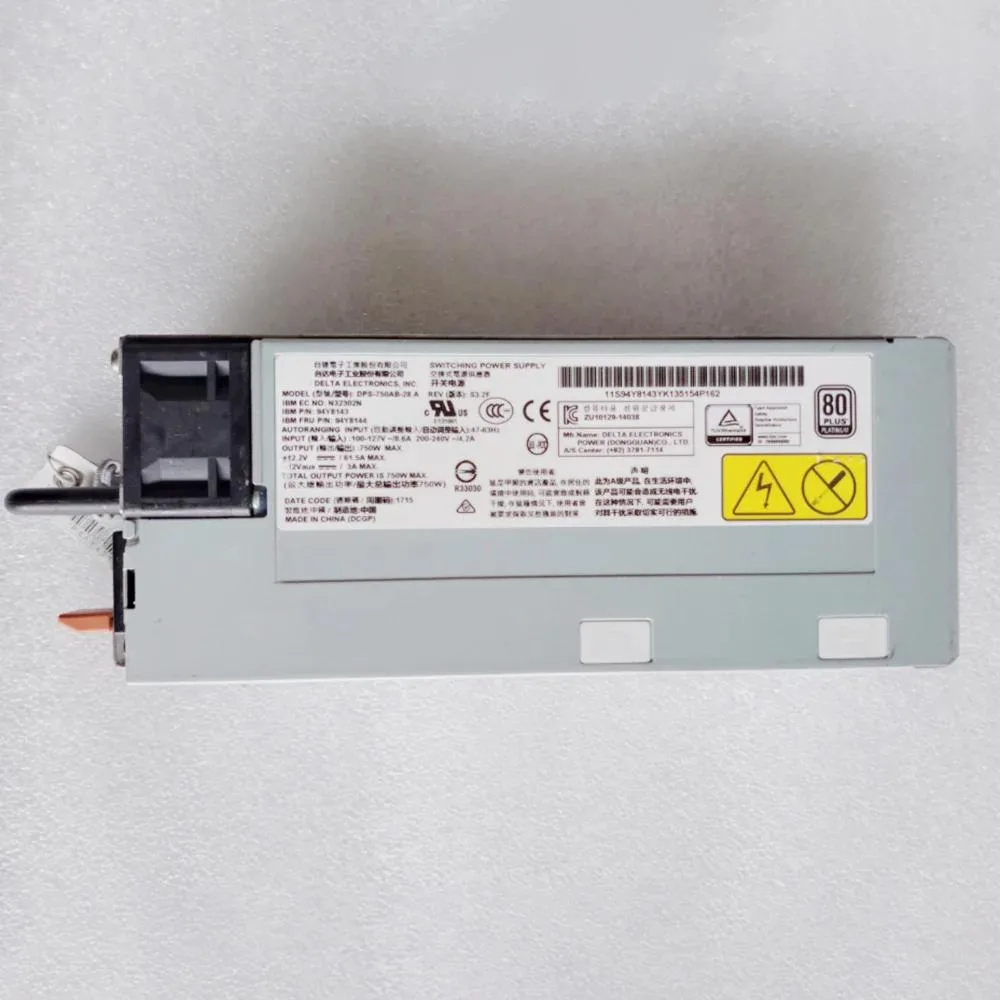 KHACHIMO KHACHIMO X3650 M5 750W DPS-750AB-28 A 94Y8143 94Y8144 power supply — photo du produit