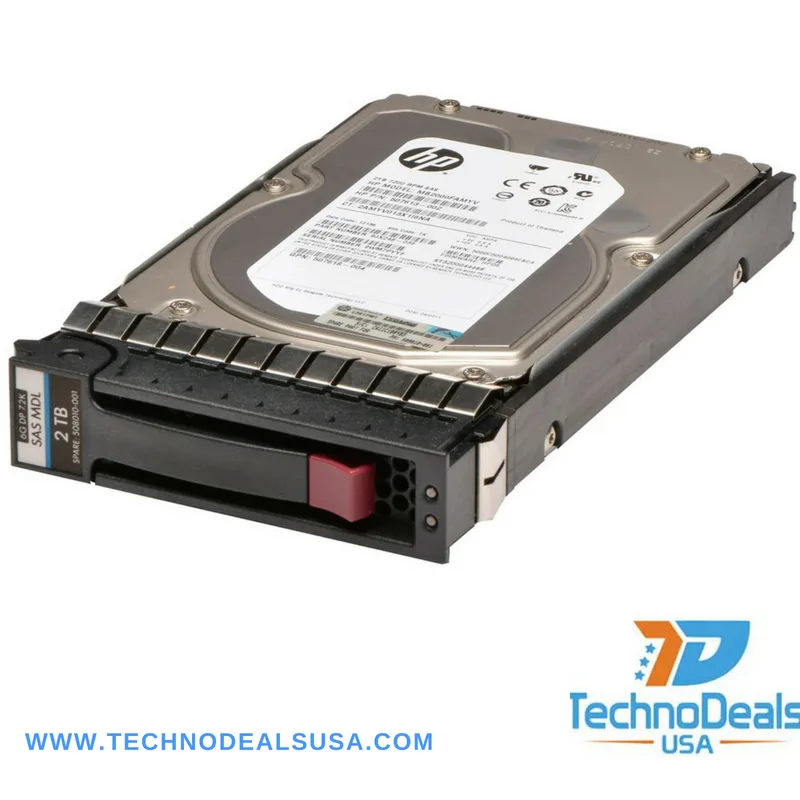 Silver 3.5 inch internal hard drive with SAS connector