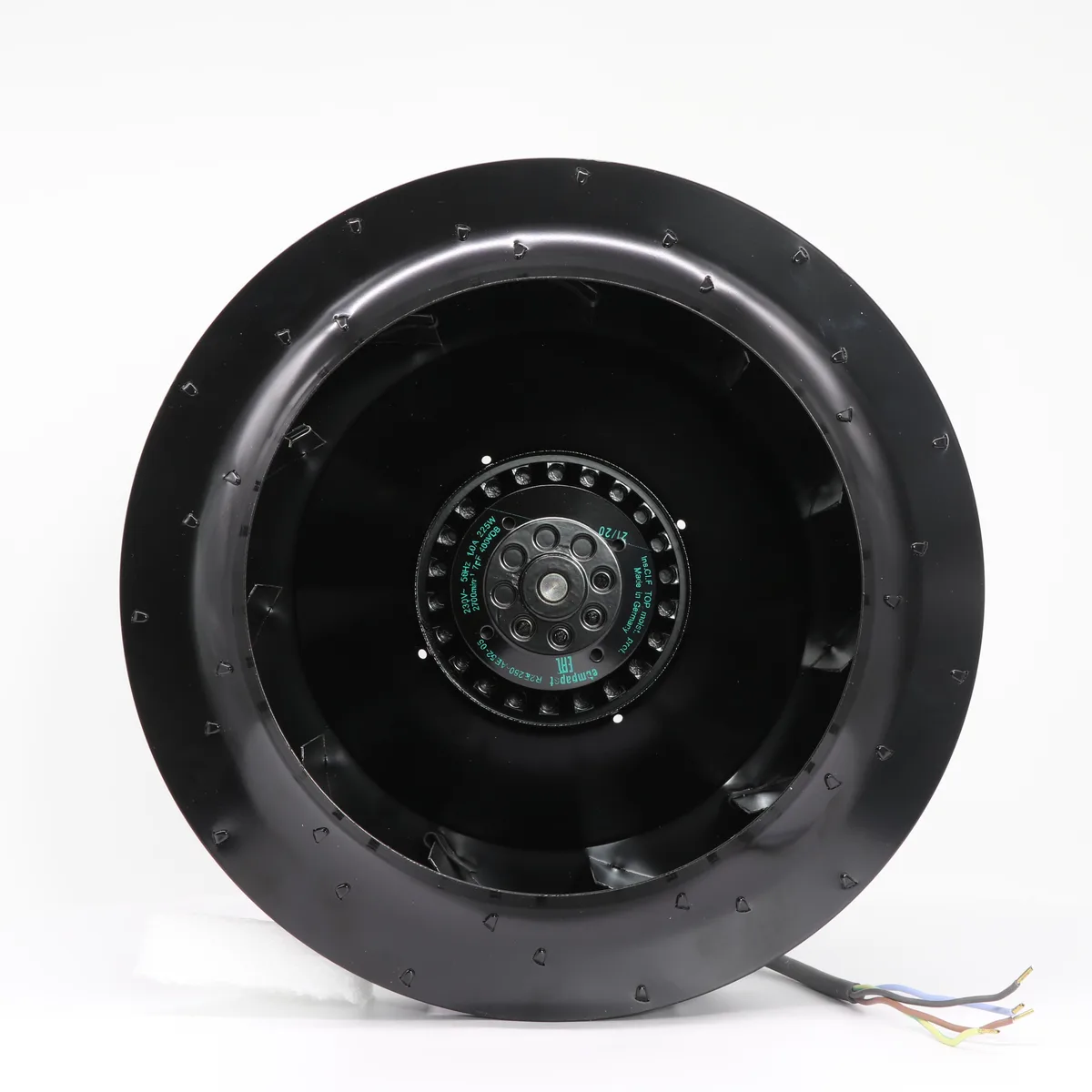 ebmpapst-automotive ebmpapst-automotive R2E280-AE52-05 230 VAC 225 W 280 mm industrial cooling fan — toote foto