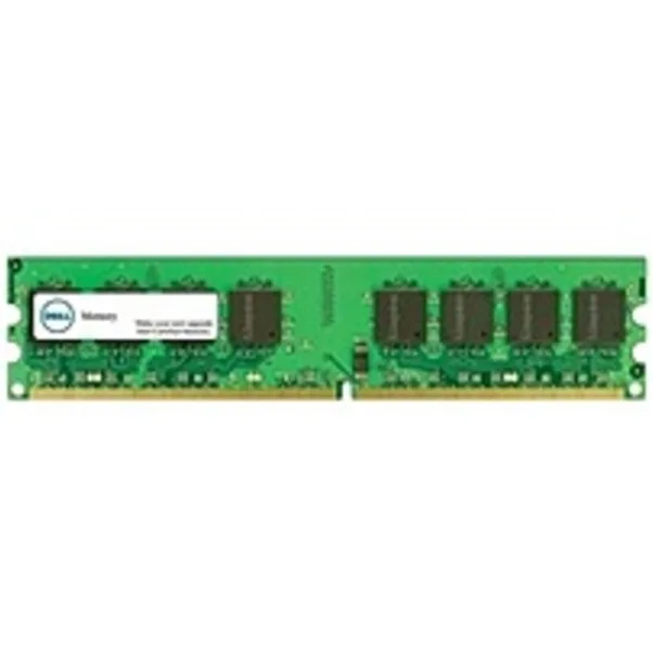 Green circuit board with black memory chips and gold edge connector