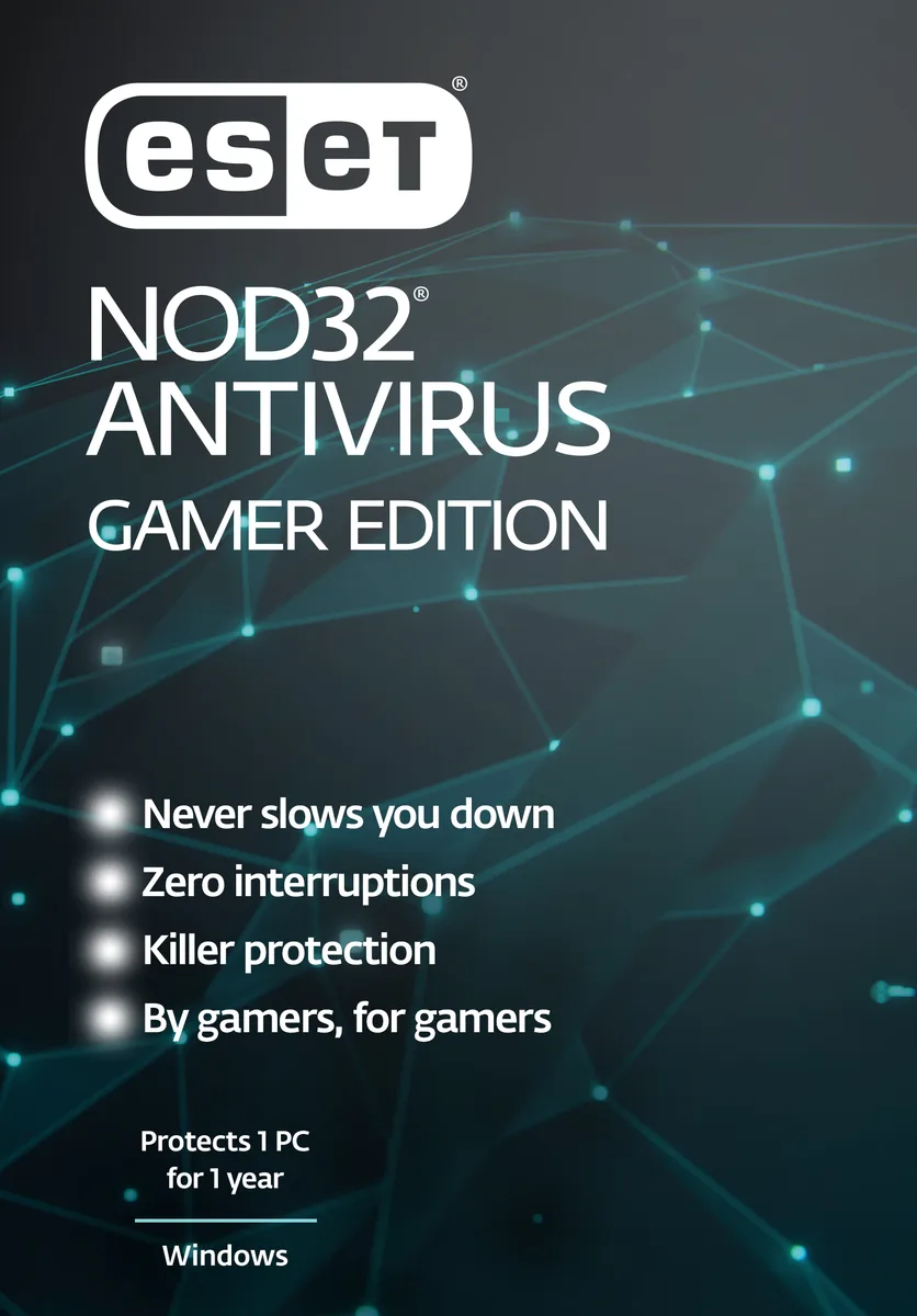 ESET ESET NOD32 Antivirus 2026 Gamer Edition 1 PC 1 Year Download RTL-EAVHGE-N1-1-1-XL — fotografia produktu