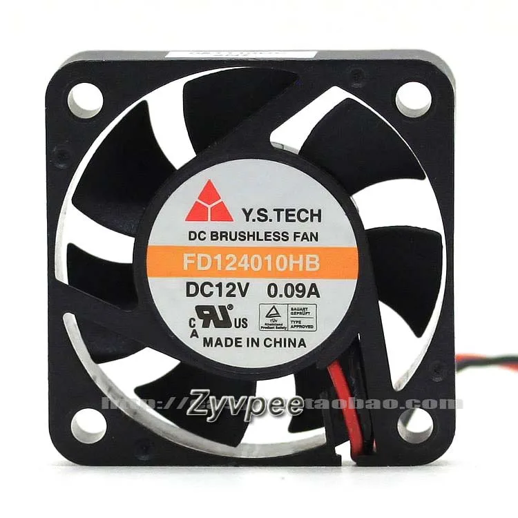 Zyvpee Zyvpee FD124010HB 40x10mm 12V 0.09A 2-pin ball-bearing case fan — foto produk