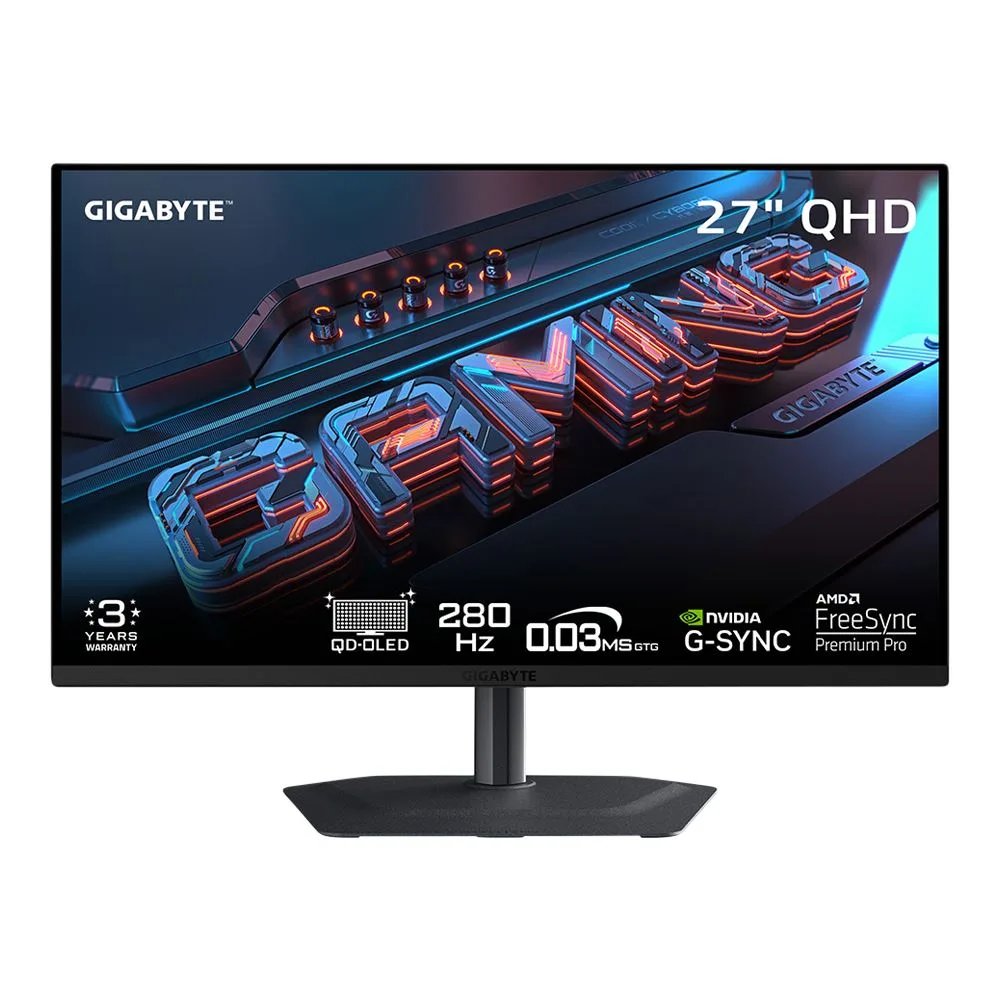 GIGABYTE GIGABYTE MO27Q2A SA1 27" OLED QHD 280Hz gaming monitor — product photo