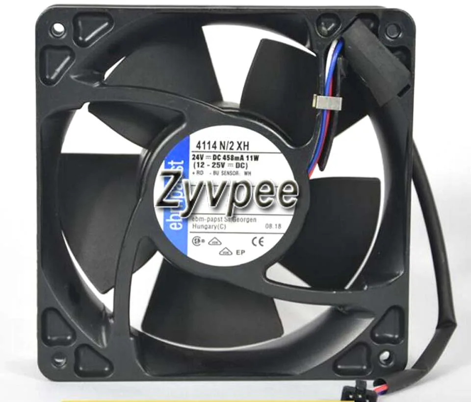 Zyvpee Zyvpee 4114N/2XH 120mm 38mm 24V 11W 3 Pin Case Fan — foto produk