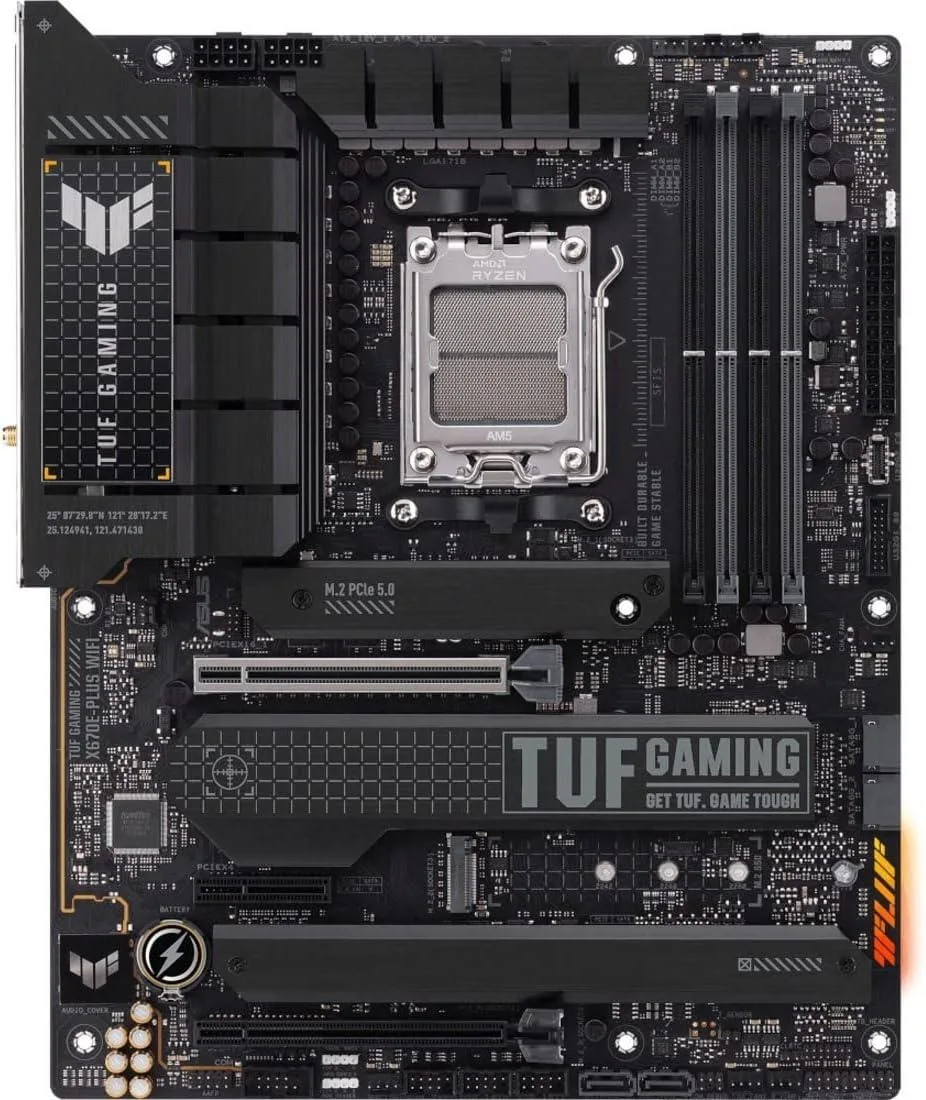 ASUS ASUS TUF GAMING X670E-PLUS WIFI AMD AM5 ATX Motherboard — product photo