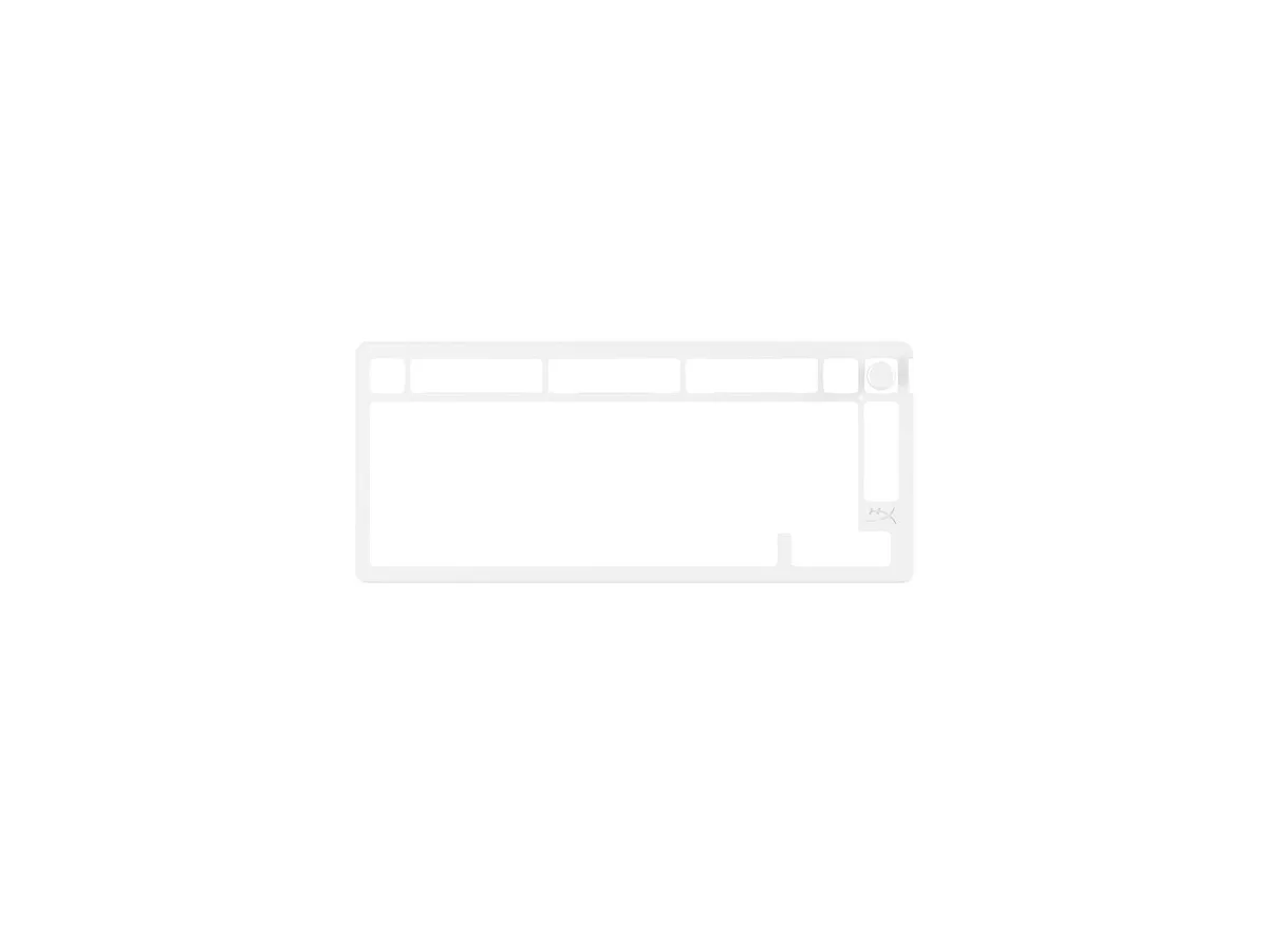 HyperX HyperX Alloy Rise 75 Top Plate White gaming keyboard — toote foto