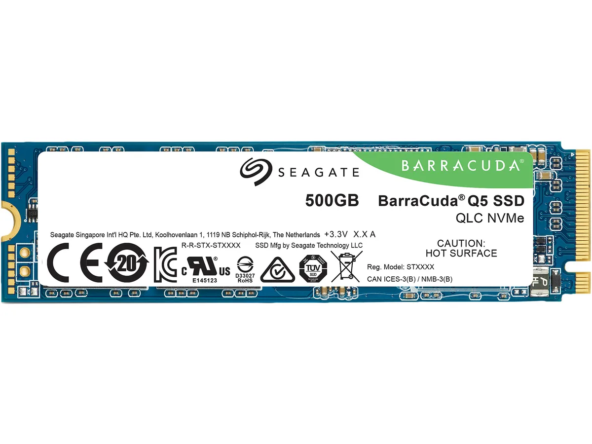 Seagate Seagate BarraCuda Q5 ZP500CV3A001 500GB M.2 2280 internal SSD — product photo