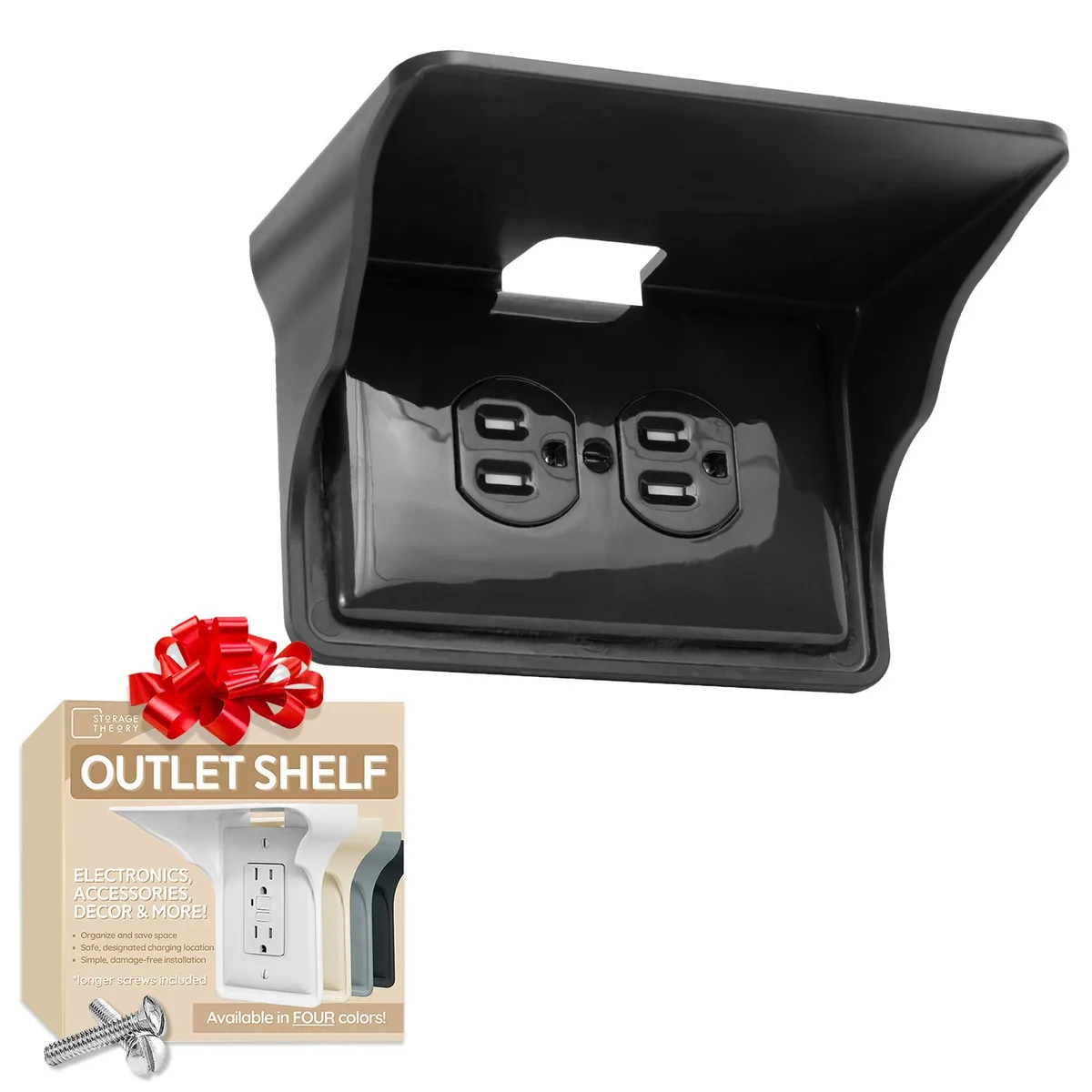  Knape &amp; Vogt 89WH10618 Outlet Shelf, Black, 10 lb, 4 in x 6 in x 4 in — fotografia produktu