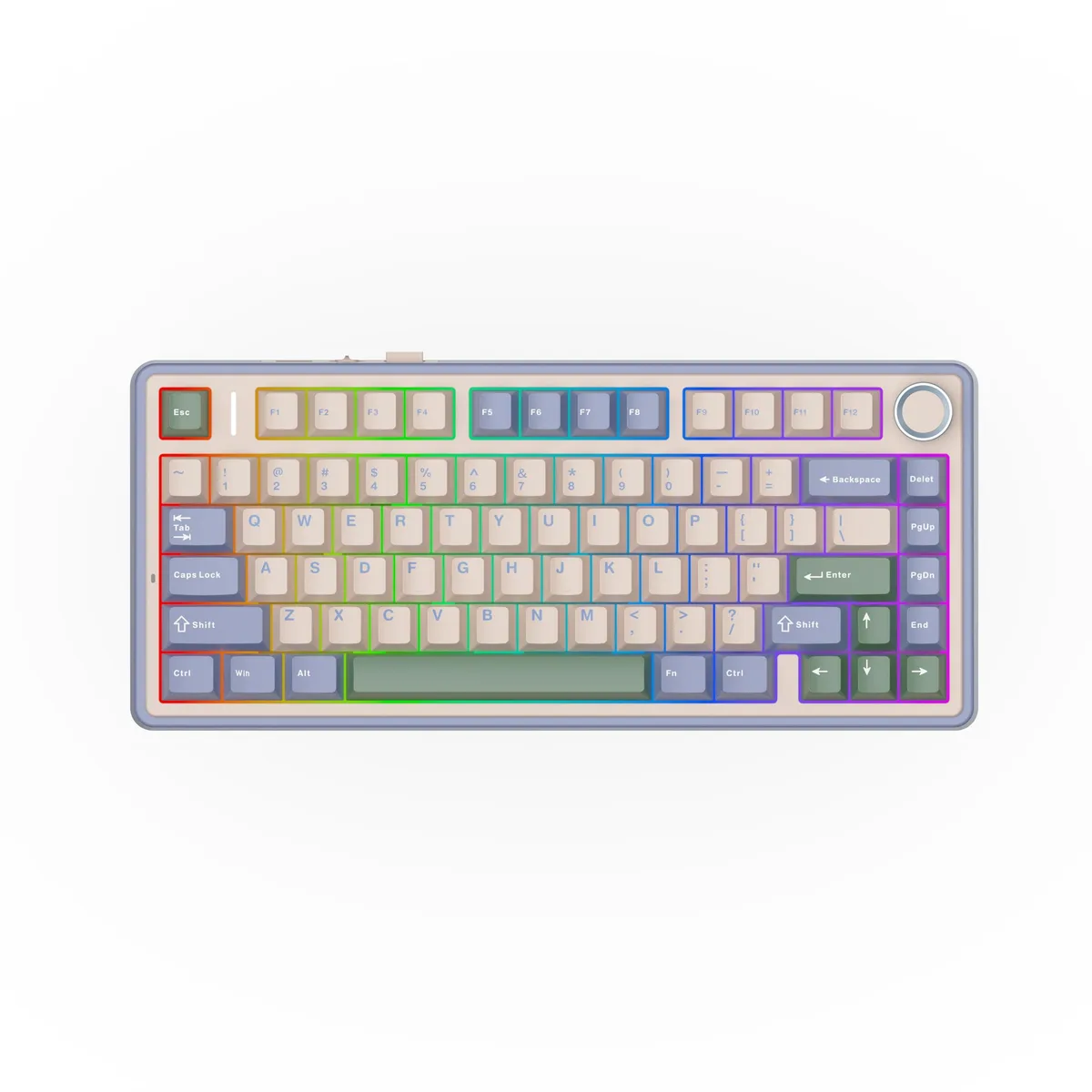 Epomaker Epomaker F75 75% Gasket Gaming Keyboard Green Crescent Switch — photo du produit