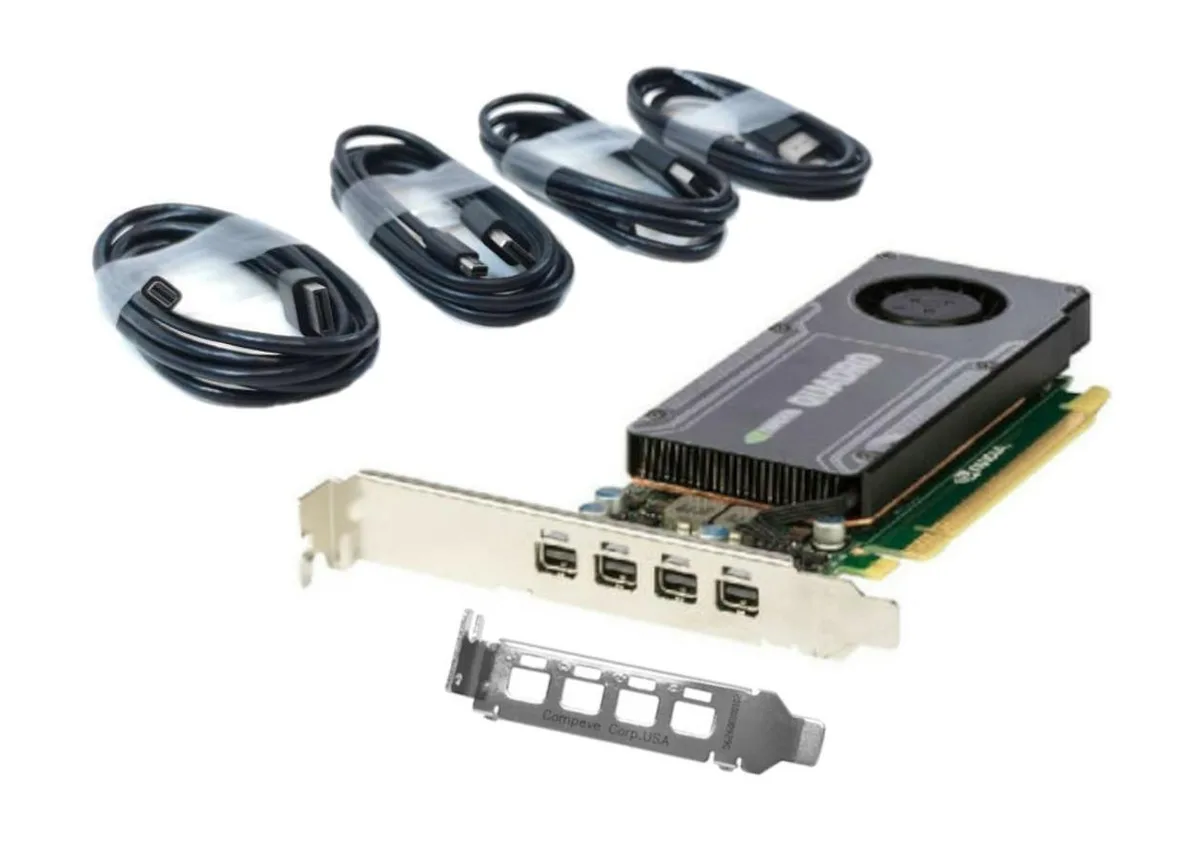 HP Quadro K1200 graphics card single-slot low-profile four mini DisplayPort outputs