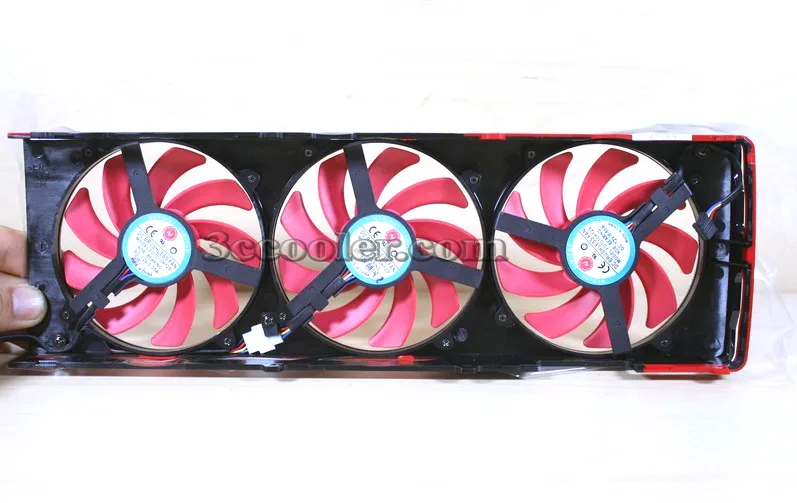 OEM Industries OEM Industries FD7010H12S 12V .35A 3 pcs 4 Pin Frameless VGA Fan for HD7990 — product photo