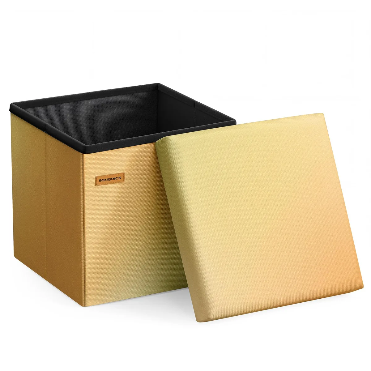  SONGMICS ULSF028X301 Folding Storage Ottoman Orange-Gold Ombre 11.8 in — fotografija proizvoda
