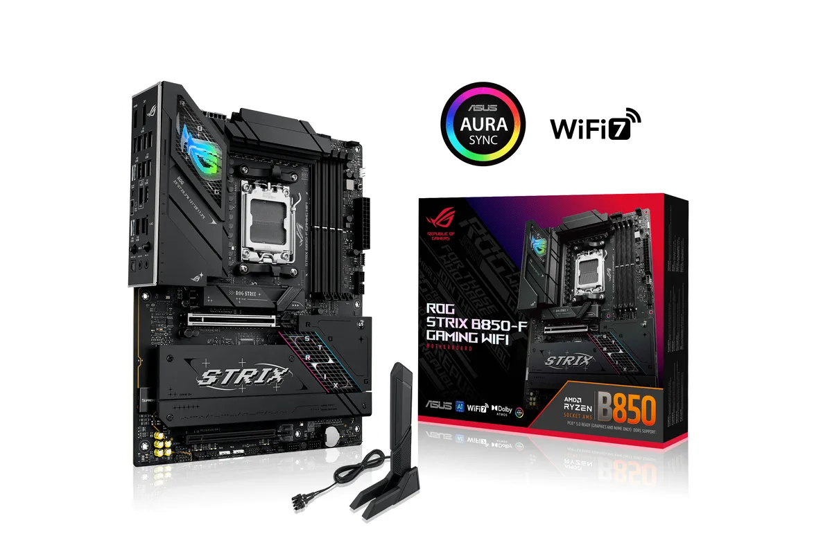 ASUS ASUS ROG STRIX B850-F GAMING WIFI AMD AM5 ATX motherboard — photo du produit
