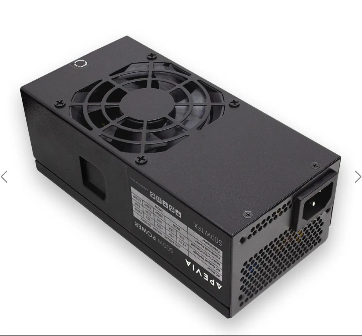 APEVIA CORP. APEVIA CORP. TFX-PFC500W TFX 500W power supply — photo du produit