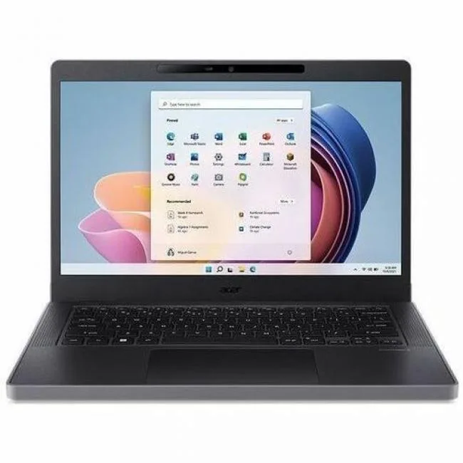 Black 14 inch laptop closed matte finish
