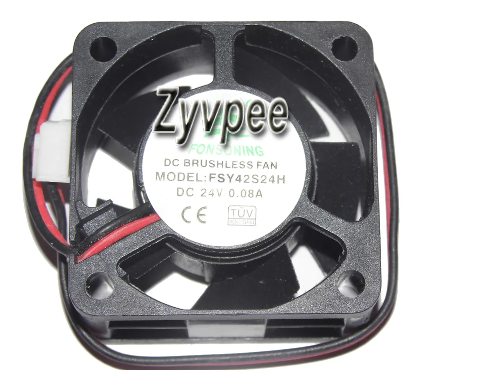 Zyvpee Zyvpee FSY42S24H 40×20mm 24V 0.08A 2-pin case fan — foto do produto