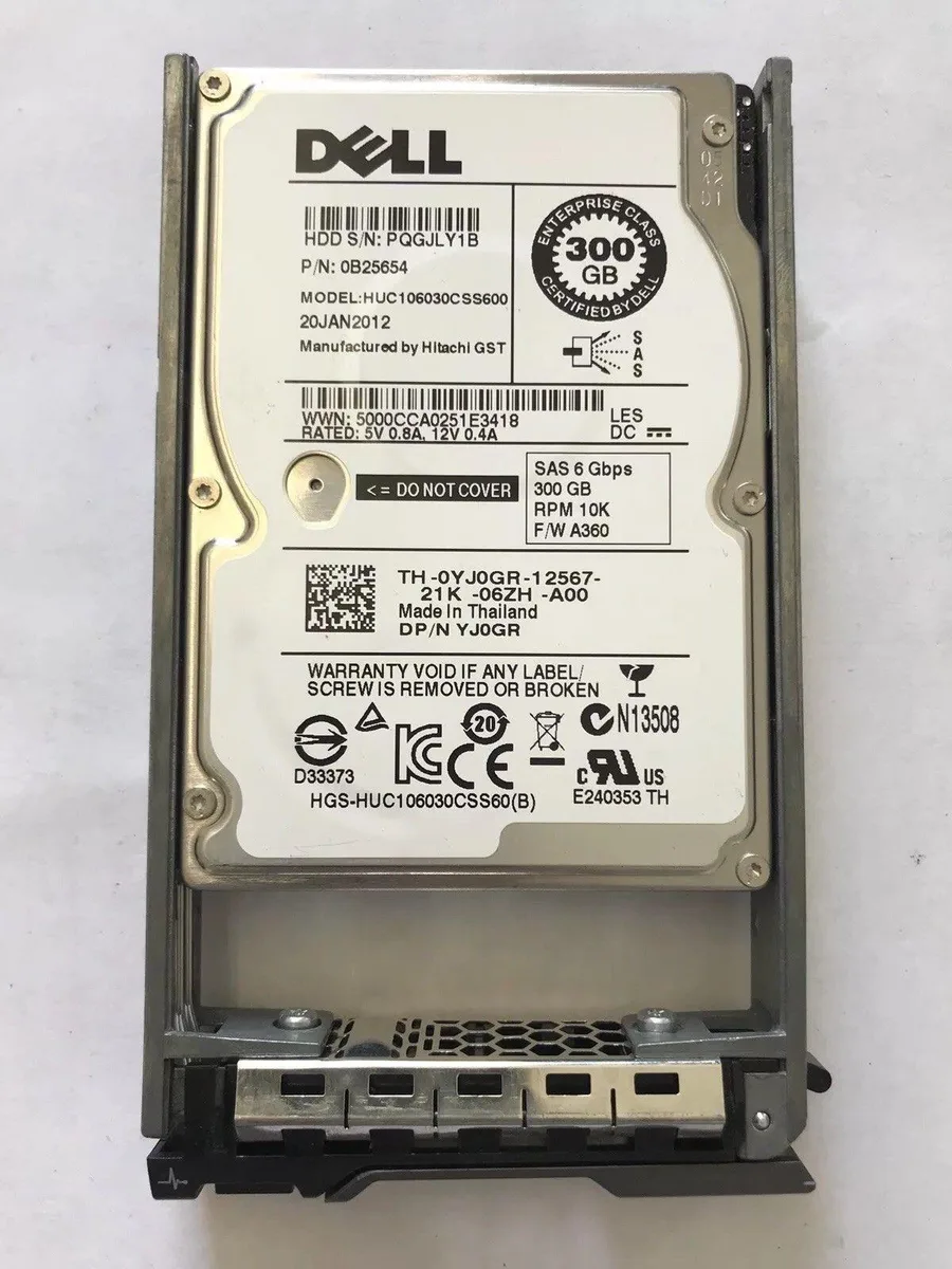 DELL DELL YJ0GR 300GB 10000RPM SAS 2.5" internal hard drive — zdjęcie produktu