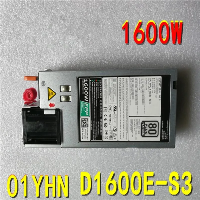 Rectangular ATX power supply unit with matte black metal casing and cooling fan grille