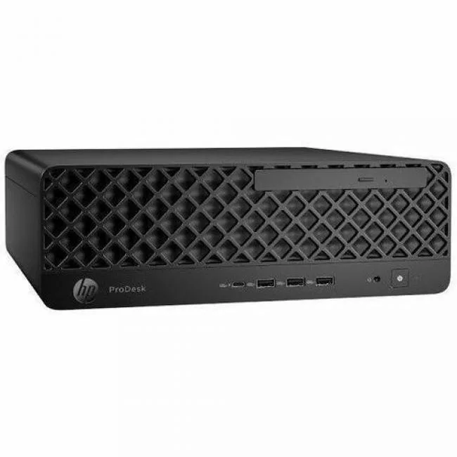 Small black desktop tower, compact business form factor