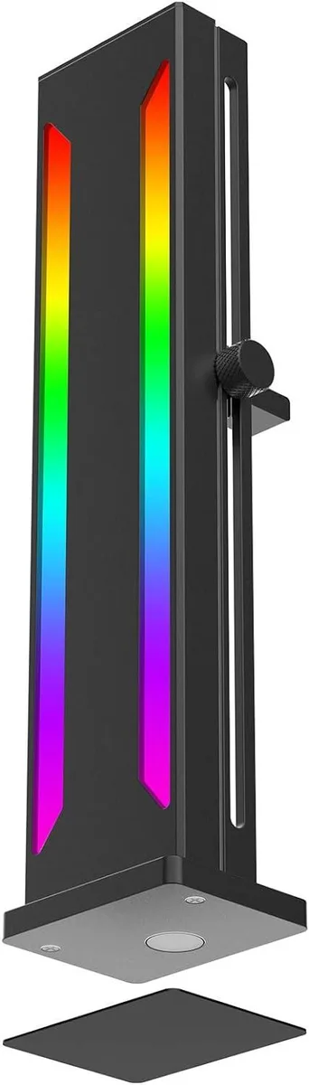 BFKK BFKK RGB GPU Support Bracket Magnetic Base Slidable 5V 3 Pin Black — product photo