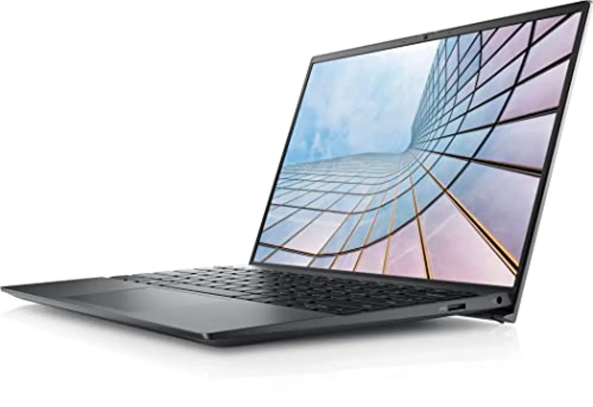 Grey Dell Vostro 5310 laptop closed showing 13.3 inch display and slim profile