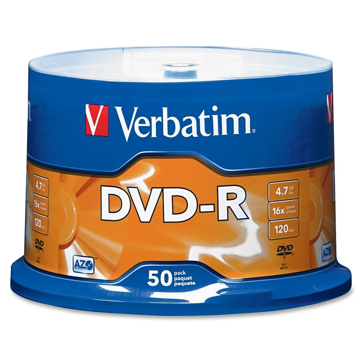 VERBATIM VERBATIM 95101 DVD-R 4.7GB 16X 50 Pack Spindle — φωτογραφία προϊόντος