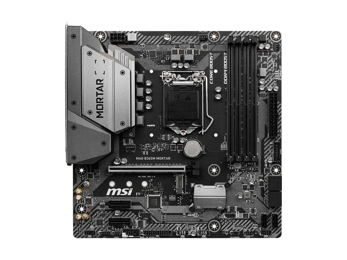MSI MSI MAG B365M MORTAR Micro ATX Intel motherboard — product photo