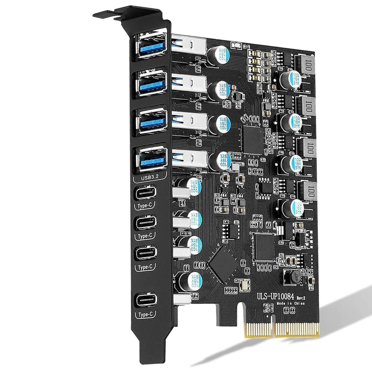 ESTONE ESTONE PCIE24A4C3.2 8-Port USB 3.2 Internal Hub Converter 4×A 4×C 10 Gbps — preces foto