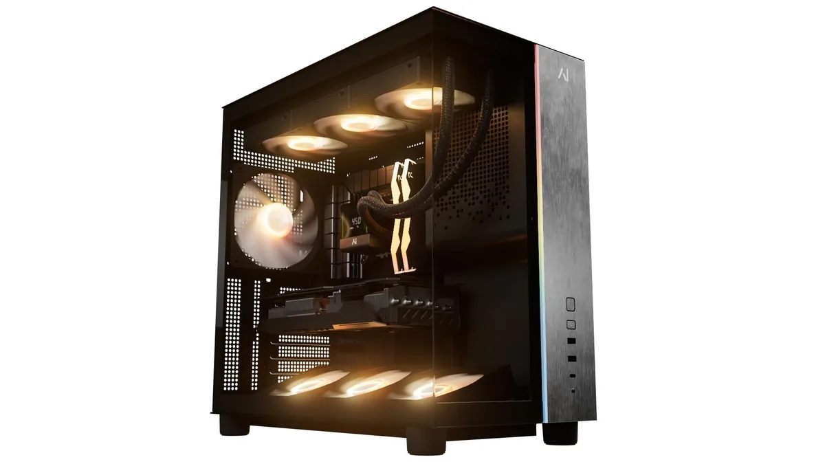Andromeda Insights Andromeda Insights V3-RX9070XT-9800X3D-2TB-32GB-850W-BLK gaming PC — product photo