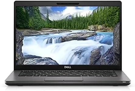 Black Dell Latitude 5400 laptop, 14 inch FHD screen, light scratches on case