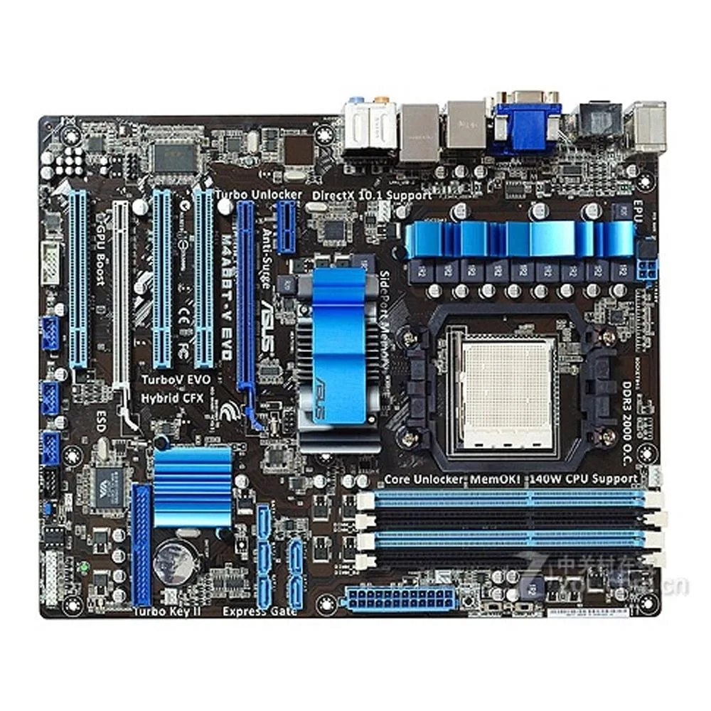 ATX motherboard with AM3 socket and 880G chipset