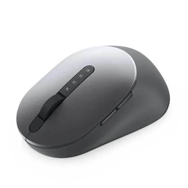 Titan Gray wireless gaming mouse with scroll wheel and side buttons