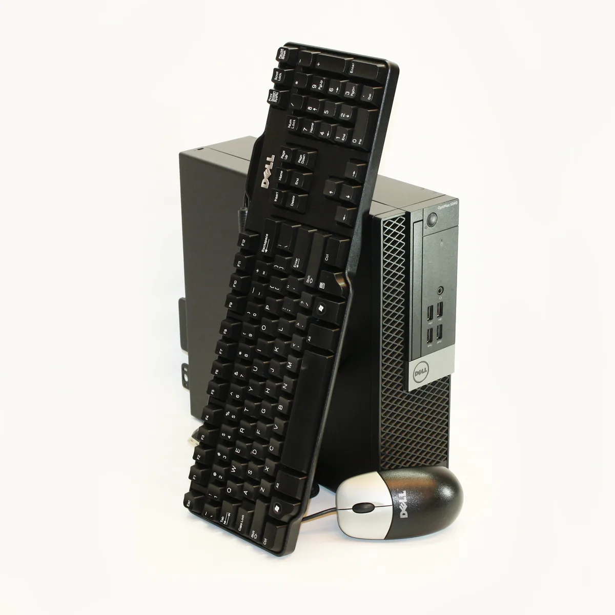 Black Dell OptiPlex 5040 small-form-factor desktop tower