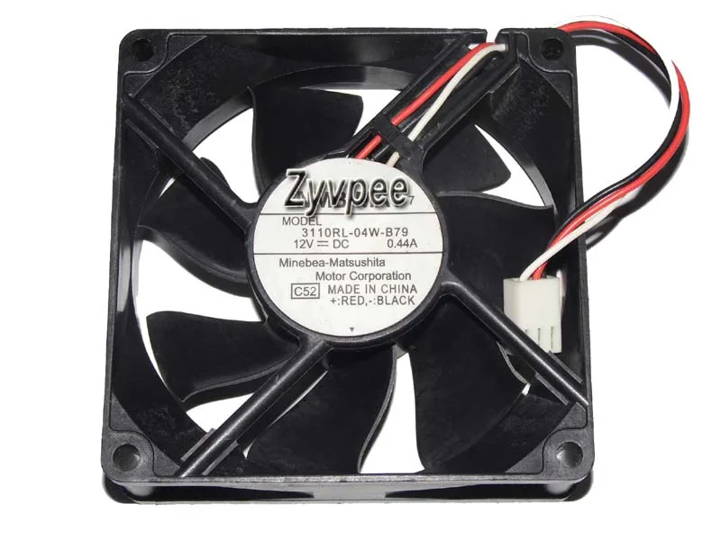 Zyvpee Zyvpee 3110RL-04W-B79 C52 80mm 25mm 12V .44A 3-pin case fan — תמונת המוצר