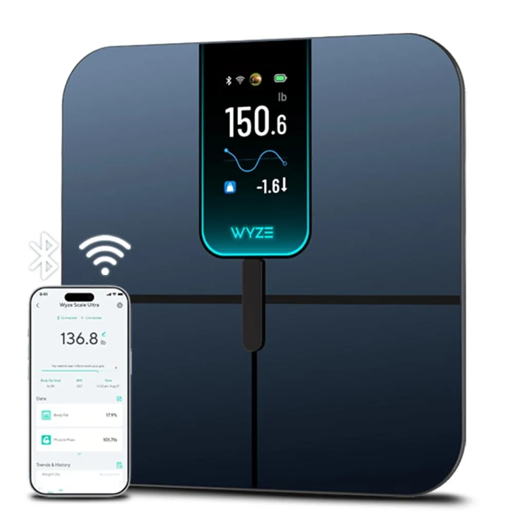  Wyze Scale Ultra WSCLU_BL Black 4.3 inch display 400 lb — foto del prodotto